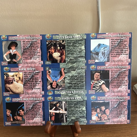 Flintstones uncut trading cards - Picture 2 of 2